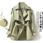 Hellgrüne Mini Trenchcoats kurz für Damen Größe 4 XL 