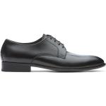 Schwarze Business Lottusse Derby Schuhe aus Rindsleder für Herren Größe 42 