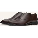 Dunkelbraune Business Lottusse Hochzeitsschuhe & Oxford Schuhe mit Schnürsenkel in Normalweite aus Rindsleder für Herren Größe 38,5 