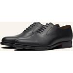 Schwarze Business Lottusse Hochzeitsschuhe & Oxford Schuhe mit Schnürsenkel aus Rindsleder für Herren Größe 40,5 mit Absatzhöhe bis 3cm 