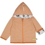Orange loud + proud Nachhaltige Kinderübergangsjacken mit Löwen-Motiv mit Reißverschluss aus Jersey maschinenwaschbar Größe 80 