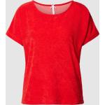 Rote Oversize Louis & Louisa T-Shirts aus Frottee für Damen Größe L 