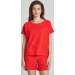Rote Oversize Louis & Louisa T-Shirts aus Frottee für Damen Größe M 
