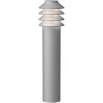 Louis Poulsen - Bysted Garden Pollerleuchte - silber, säulenförmig, 14 Watt, Metall - 13x53x13 cm - Alufarben Struktur - aluminium (213) lang