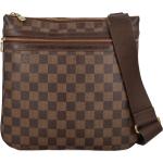 Braune Louis Vuitton Damenschultertaschen & Damenshoulderbags mit Reißverschluss aus Kunstfaser 