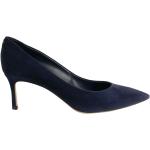 Marineblaue Louis Vuitton Spitze Pfennigabsatz High Heels & Stiletto-Pumps aus Veloursleder für Damen Größe 36,5 