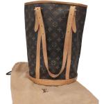 Braune Vintage Louis Vuitton Damenschultertaschen & Damenshoulderbags aus Leder 