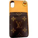 Hellbraune Vintage Louis Vuitton iPhone X/XS Cases aus Leder für Herren Klein 
