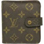 Reduzierte Braune Vintage Louis Vuitton Herrenbrieftaschen mit Reißverschluss aus Canvas 
