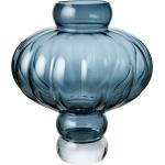 Blaue 40 cm LOUISE ROE COPENHAGEN Vasen & Blumenvasen 40 cm aus Glas mundgeblasen 
