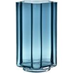 Blaue Skandinavische 34 cm LOUISE ROE COPENHAGEN Runde Vasen & Blumenvasen 34 cm aus Glas mundgeblasen 
