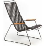 Lounge Chair Click Houe Lamellen schwarz, Designer Henrik Pedersen, 92x64x100 cm