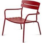 Rote Loungestühle aus Polyrattan Breite 50-100cm, Höhe 50-100cm, Tiefe 50-100cm 