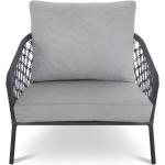Anthrazitfarbene Best Freizeitmöbel Lounge Sessel aus Aluminium Breite 50-100cm, Höhe 0-50cm, Tiefe 50-100cm 