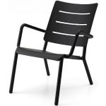 Schwarze Loungestühle aus Polyrattan Breite 50-100cm, Höhe 50-100cm, Tiefe 50-100cm 