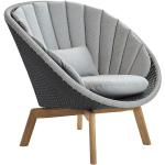 Braune Cane-Line Lounge Sessel aus Teakholz Outdoor Breite 50-100cm, Höhe 50-100cm, Tiefe 50-100cm 