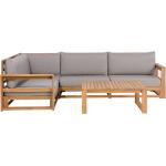 Hellbraune Moderne Beliani Möbel geölt aus Massivholz Breite 50-100cm, Höhe 50-100cm, Tiefe 50-100cm für 4 Personen 