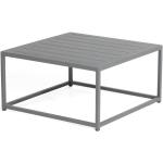 Anthrazitfarbene Sonnenpartner Lounge Tische aus Aluminium Breite 50-100cm, Höhe 0-50cm, Tiefe 50-100cm 