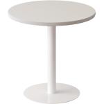 Weiße Runde Lounge Tische pulverbeschichtet aus Metall Breite 50-100cm, Höhe 50-100cm, Tiefe 50-100cm 