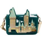 Goldene Loungefly Harry Potter Hogwarts Damenhandtaschen aus Kunstleder 