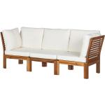 Reduzierte Weiße Lounge Gartenmöbel & Loungemöbel Outdoor aus Massivholz Breite 50-100cm, Höhe 50-100cm, Tiefe 50-100cm 3-teilig 