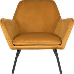 Gelbe Moderne Lounge Sessel aus Samt 
