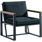 Graue Sieger Lounge Sessel aus Teakholz Breite 0-50cm, Höhe 0-50cm, Tiefe 0-50cm 