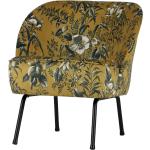 Bunte Blumenmuster Retro Basilicana Lounge Sessel aus Samt Breite 50-100cm, Höhe 50-100cm, Tiefe 50-100cm 