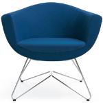 Purpurne Moderne Profim Lounge Sessel mit Kopenhagen-Motiv matt mit Kissen 