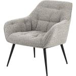 Graue kollected Loungestühle aus Textil mit Armlehne Breite 0-50cm, Höhe 50-100cm, Tiefe 50-100cm 