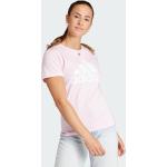 Pinke adidas Essentials T-Shirts für Damen Größe M 