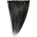 Love Hair Extensions Einteilige 100% Echthaar-Clip-In-Extensions - maximales Volumen Farbe 1 - Tiefschwarz - 46cm, 1er Pack (1 x 35 g)