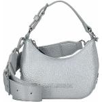 Silberne Elegante MOSCHINO Love Moschino Damenschultertaschen & Damenshoulderbags mit Riemchen aus Kunstfaser 
