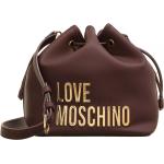 Reduzierte Braune MOSCHINO Love Moschino Damenbeuteltaschen aus Textil 