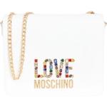 Reduzierte Weiße MOSCHINO Love Moschino Umhängetaschen mit Innentaschen für Damen 