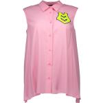 Pinke Ärmellose MOSCHINO Love Moschino Hemdblusen mit Knopf aus Viskose für Damen Größe M 