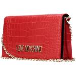 Rote MOSCHINO Love Moschino Clutches mit Riemchen aus Kunstfaser für Damen 