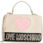 Elfenbeinfarbene MOSCHINO Love Moschino Magnetverschluss Taschen aus PU für Damen 