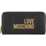 Schwarze MOSCHINO Love Moschino Damenkellnerbörsen mit Reißverschluss 