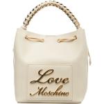 Weiße MOSCHINO Love Moschino Umhängetaschen aus Kunstleder für Damen 