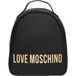 Reduzierte Schwarze MOSCHINO Love Moschino Damenrucksäcke mit Reißverschluss aus PU maxi / XXL 