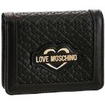 Schwarze MOSCHINO Love Moschino Mini Geldbörsen aus Kunstleder für Damen 