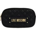 Reduzierte Schwarze Gesteppte MOSCHINO Love Moschino Damenportemonnaies & Damenwallets mit Nieten aus Textil 