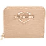 Beige MOSCHINO Love Moschino Damenportemonnaies & Damenwallets aus Leder 