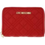 Reduzierte Rote Gesteppte MOSCHINO Love Moschino Damenportemonnaies & Damenwallets aus Textil 