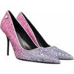 Reduzierte Pinke MOSCHINO Love Moschino High Heels & Stiletto-Pumps aus Leder für Damen Größe 38 