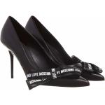 Reduzierte Schwarze MOSCHINO Love Moschino High Heels & Stiletto-Pumps aus Leder für Damen Größe 39 