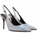 Reduzierte Silberne MOSCHINO Love Moschino High Heels & Stiletto-Pumps aus Leder für Damen Größe 40 