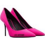 Reduzierte Pinke MOSCHINO Love Moschino High Heels & Stiletto-Pumps aus Leder für Damen Größe 37 