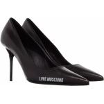 Reduzierte Schwarze MOSCHINO Love Moschino High Heels & Stiletto-Pumps aus Leder für Damen Größe 37 